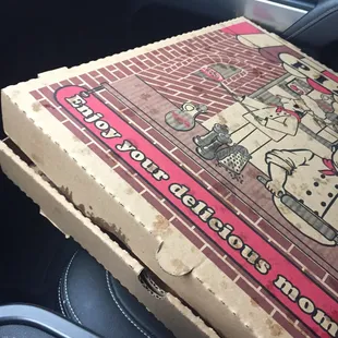 Pizza was so big the box wouldn't shut!