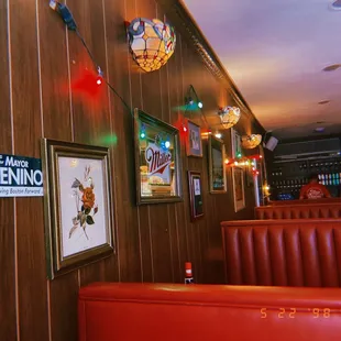 the dining area of a restaurant