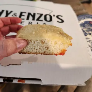 Cheese and toppings just peel off the deep dish