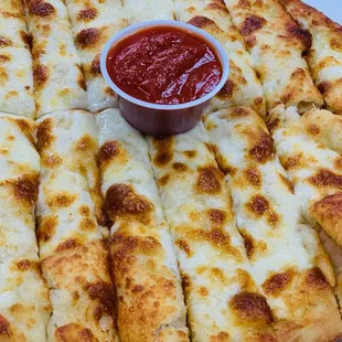 Cheesy Garlic Strips