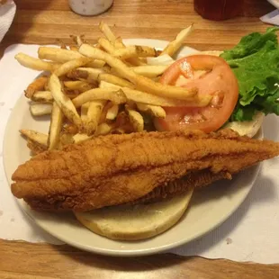 Flounder sandwich