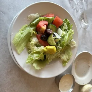 a salad on a plate