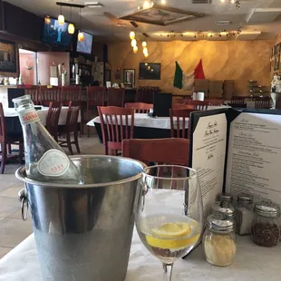 Aqua Panna and an authentic Italian vibe. Perfect for celebrations.