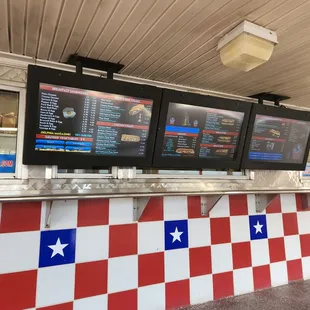 Many options on the menu.