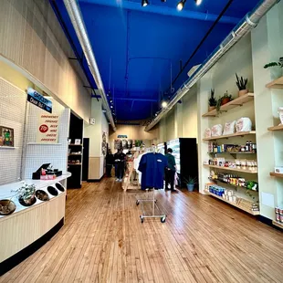 the inside of the store