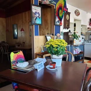 Tony&apos;s table. Alas, I learned he passed away, But his amazing sandwiches and food lives on.