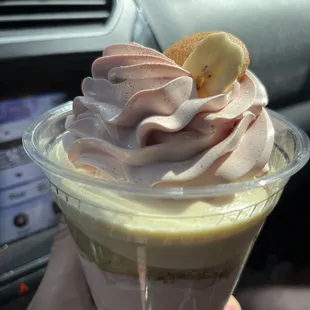 Strawberry banana parfait