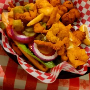 Fried Seafood Po Boy