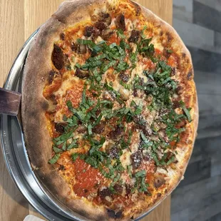 Chicken Parmesan pizza