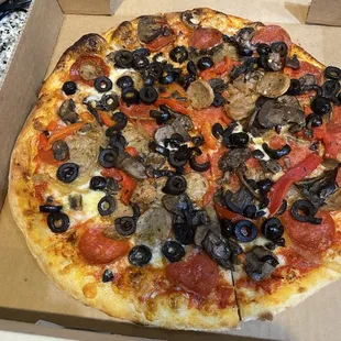 Prime/supreme pizza was pretty good