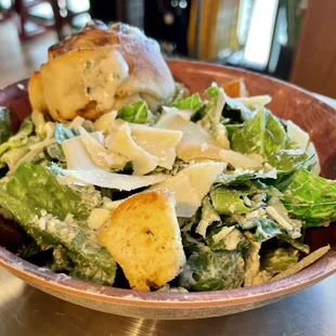 Side Caesar with garlic knot