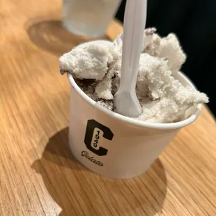 Gelato that comes with the kids meal