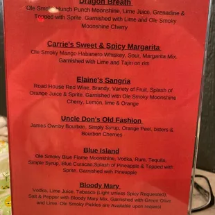 Signature Cocktails