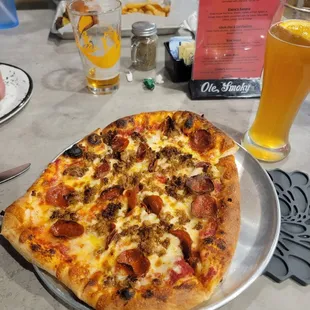 Homemade pizza