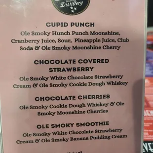 Seasonal drinks!