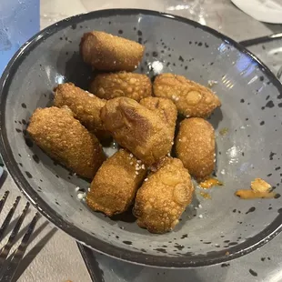 Over cooked pretzel nuggets