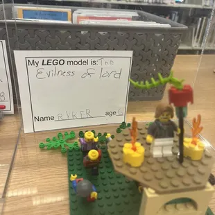 Lego Club first Saturday each month 2-3:30. My son loves it!