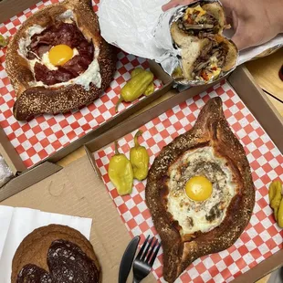 food, dough desserts, donuts