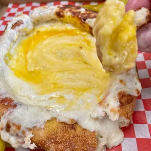 Khachapuri, post-storm/pre-devoured stage