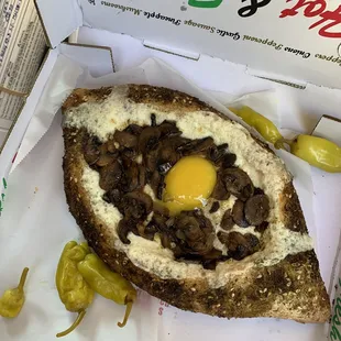 Mushroom Garlic Khachapuri