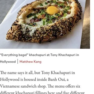 Everything Bagel Khachapuri