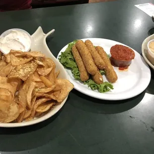 Hand - Cut Potato Chips with French Onion Dip