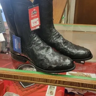 Beautiful exotic Ostrich Cowboy Boots