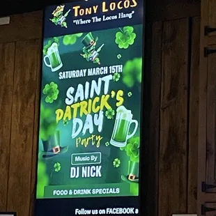 A DJ on St. Patrick's Day 2025!