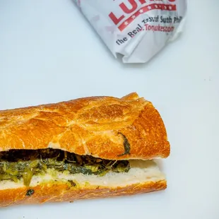 a sandwich on a table