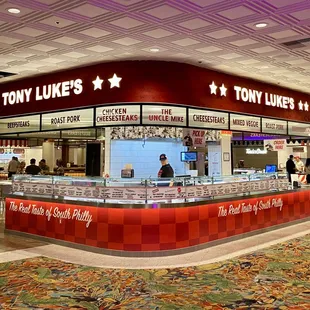 Inside the food court of the Rio