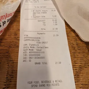 Good value for Las Vegas. Excellent "Hoagie" style Cheese steak. Perfect Bread.