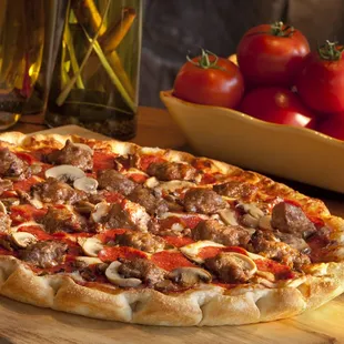 interior, pizza