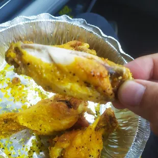 Lemon pepper chicken wings