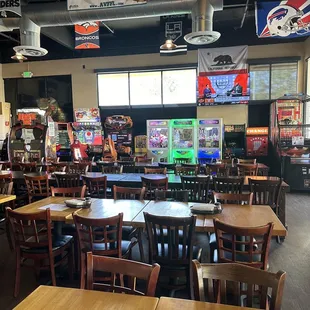 the inside of the restaurant