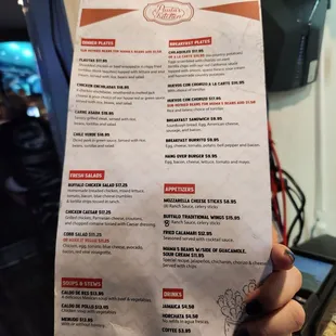 Menu side 2