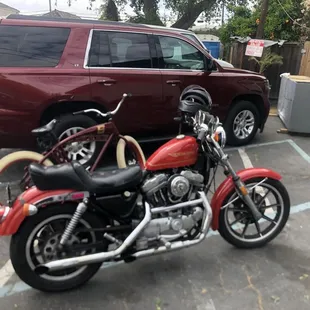 Bros hang out. The guy on the '81 sporster has four motorcycles and a boss corvair. He is a classic a bro as there is.