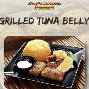 grilled tuna belly