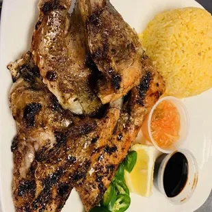 food, grilled fish