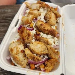Chicken Souvlaki Plate