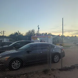 cars parked in a parking lot