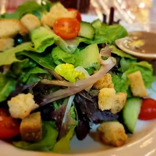 a salad on a plate