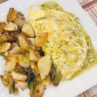 Chile Verde Omelette