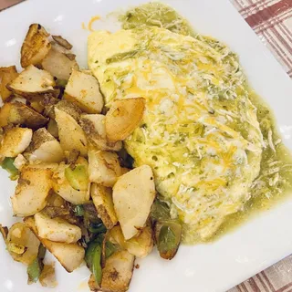 Chile Verde Omelette