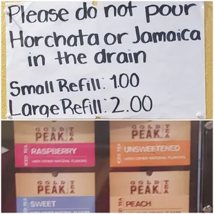 Drink options &amp; prices on refills [09.24.2023]