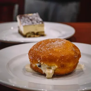 Donut with cannoli filling