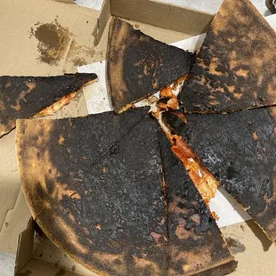 Couldn't even eat around the burnt parts lol