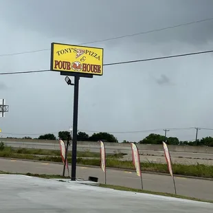 The sign on the road