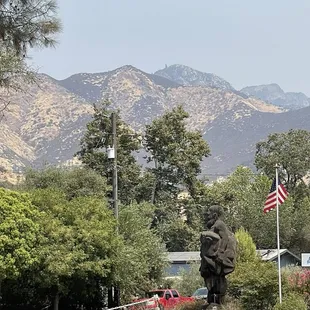 outside