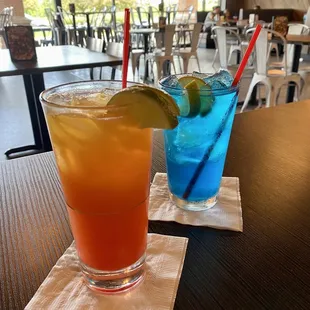 Tequila Sunrise &amp; Blue Julio