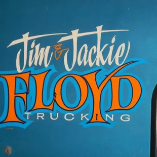 Truck Door Hand Lettering